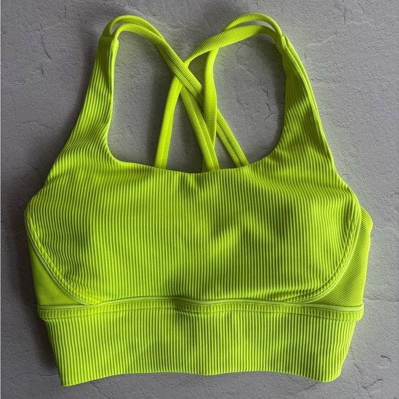 Lululemon Energy Longline Bra Ribbed Luxtreme - Picture 2 of 3